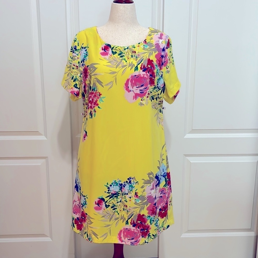 Bright Summer Floral Midi Dress